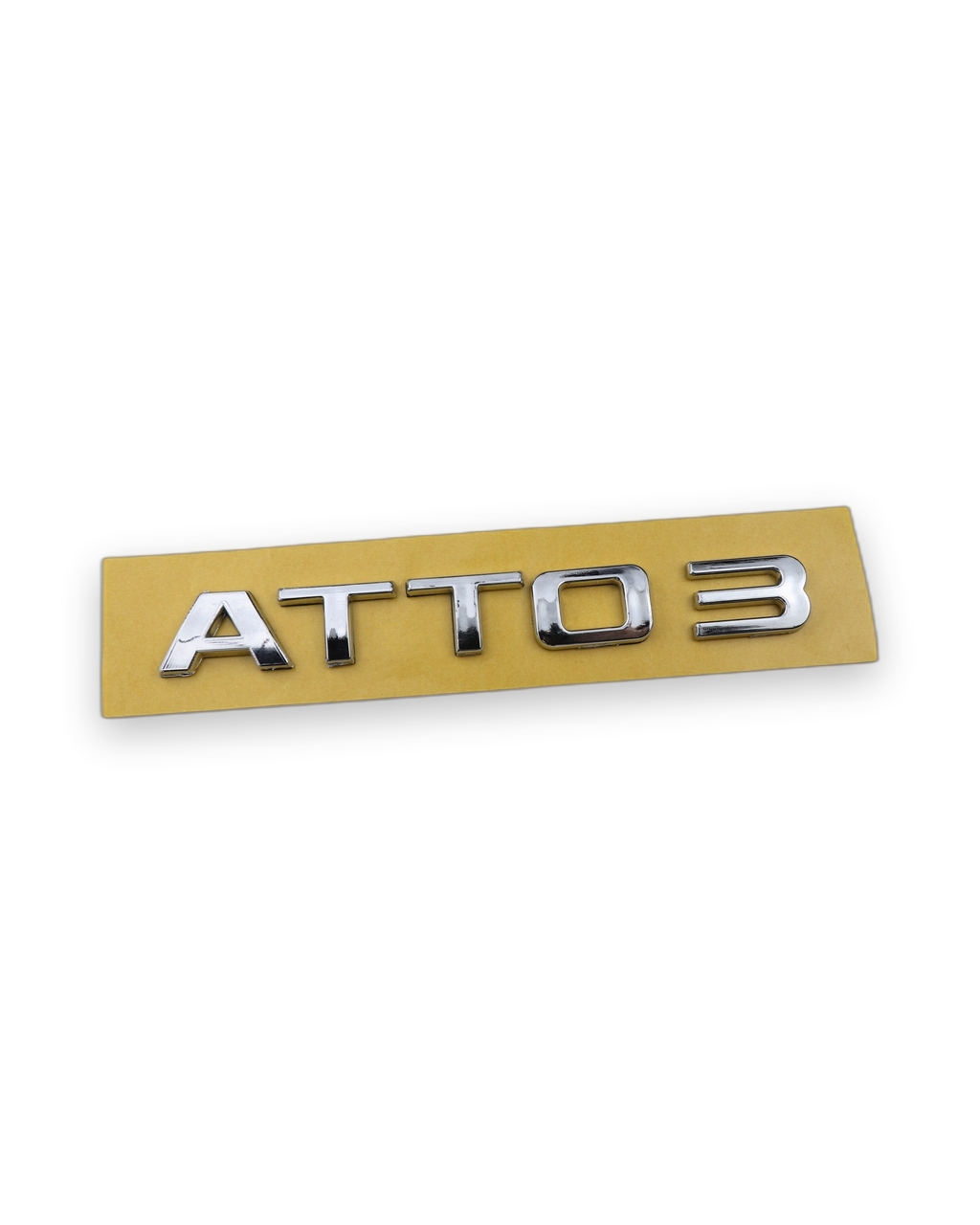 BYD ATTO 3 Krom Bagaj Yazısı Amblem ABS 3M Bantlı