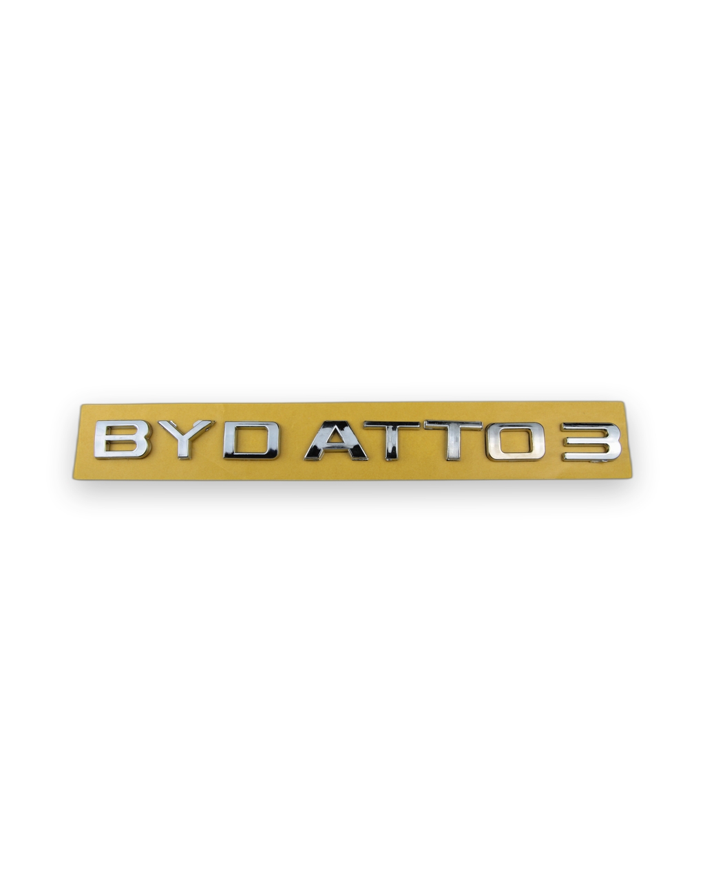 BYD ATTO 3 Krom Bagaj Yazısı Amblem Set ABS 3M Bantlı
