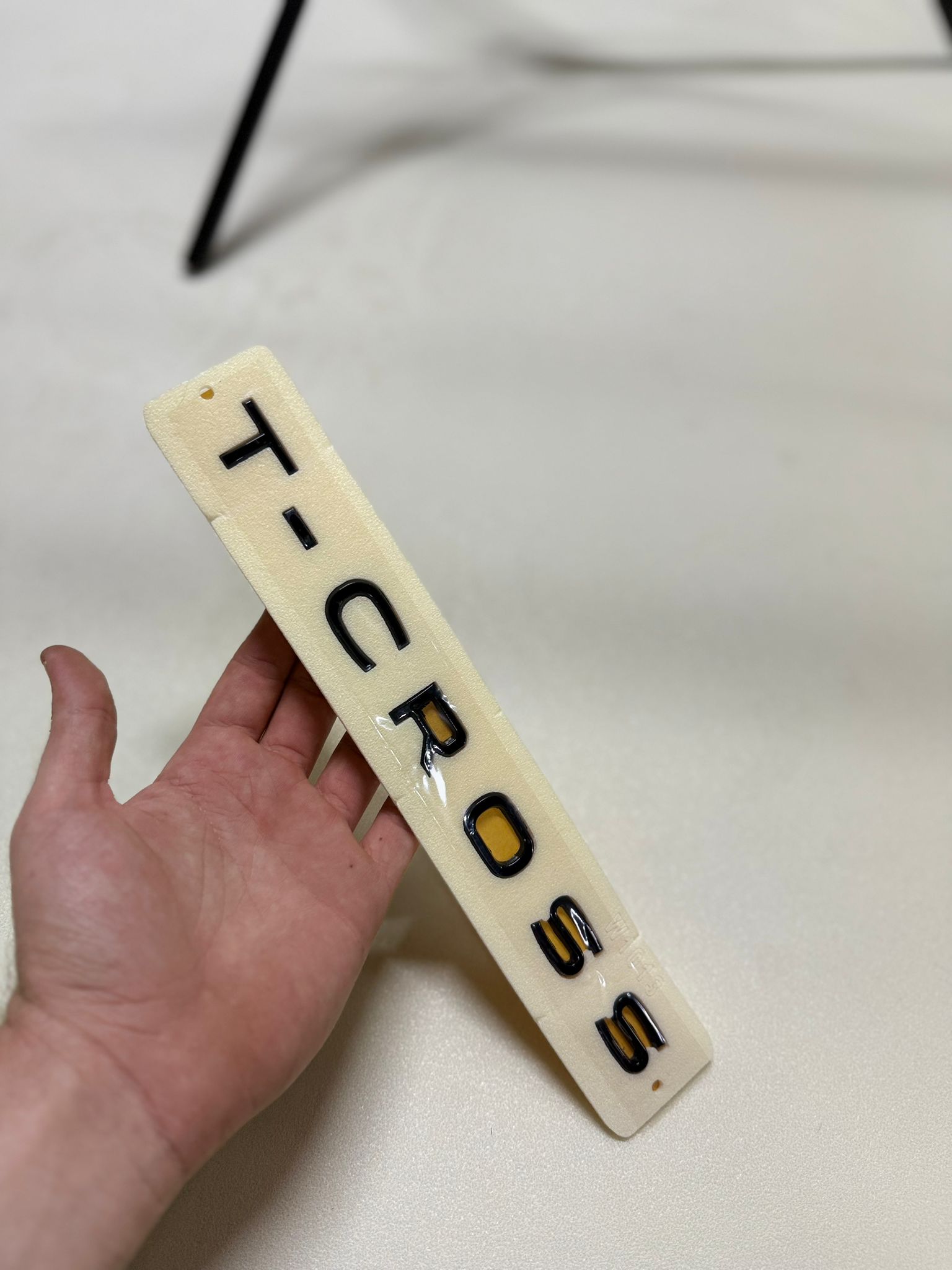 T-Cross Piano Black Bagaj Yazısı 3M 3D ABS