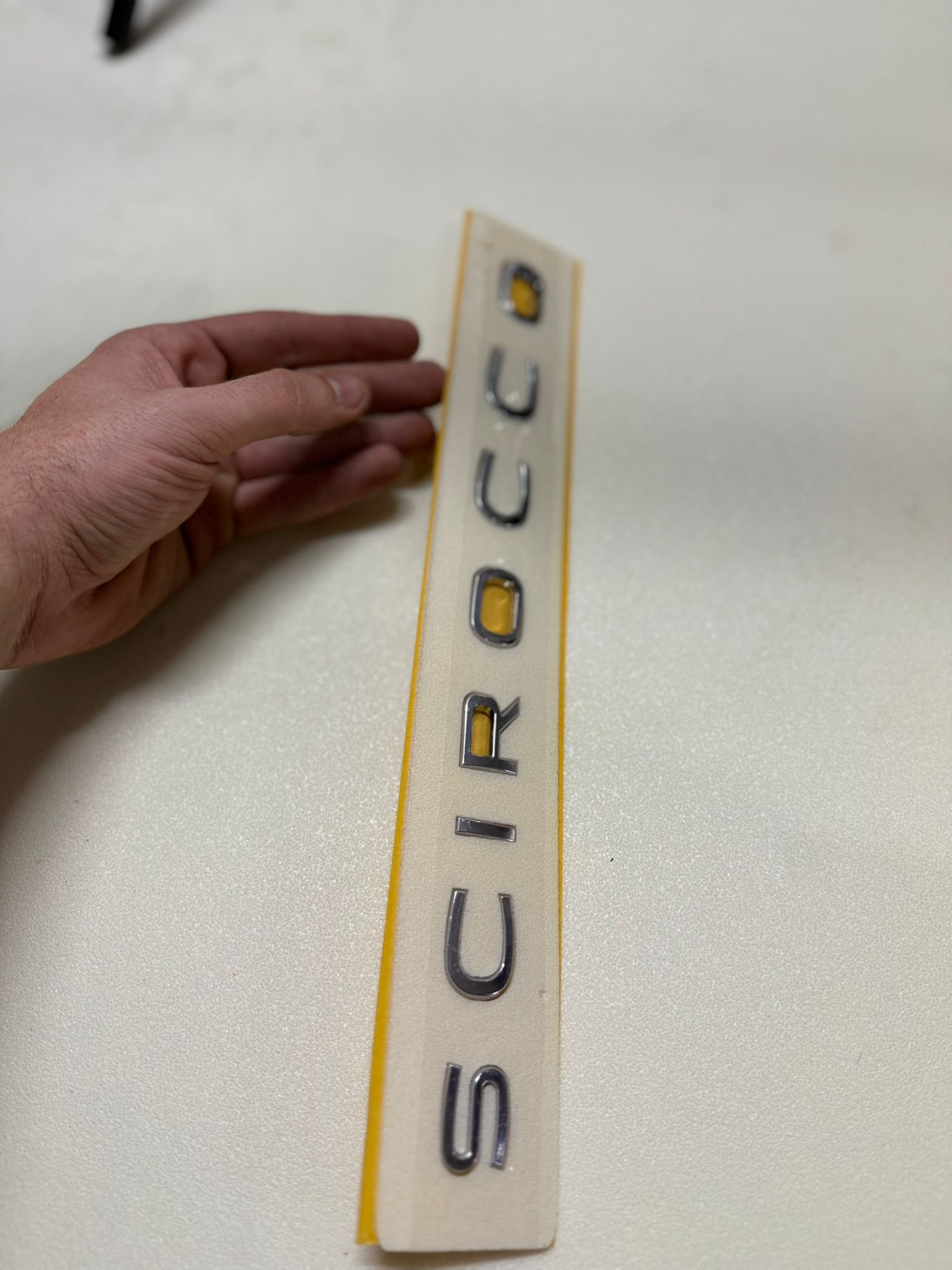 Scirocco Yeni Nesil Boşluklu Krom Bagaj Yazısı 3M 3D ABS