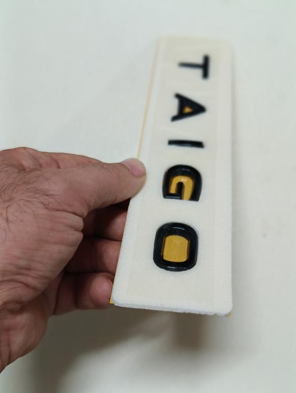 Taigo Piano Black Bagaj Yazısı 3M 3D ABS