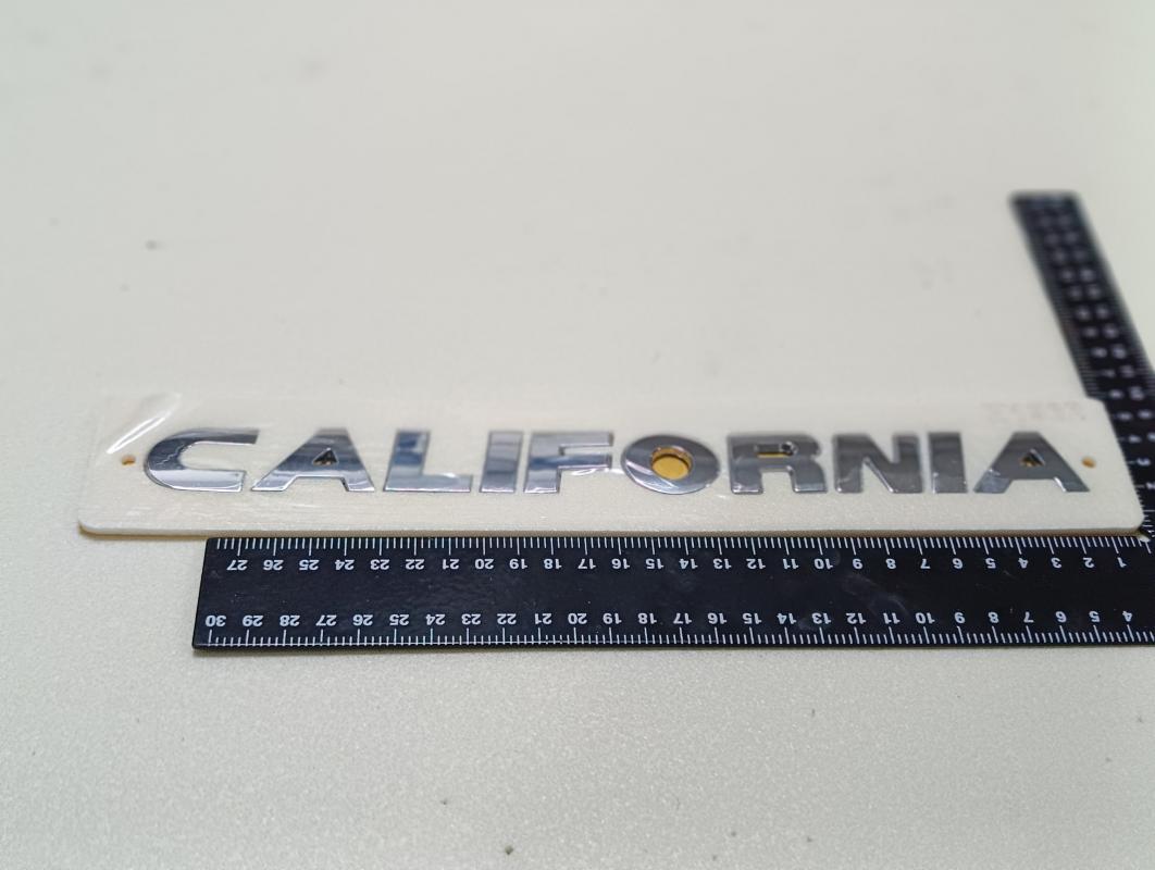 California Krom Bagaj Yazısı 3M 3D ABS