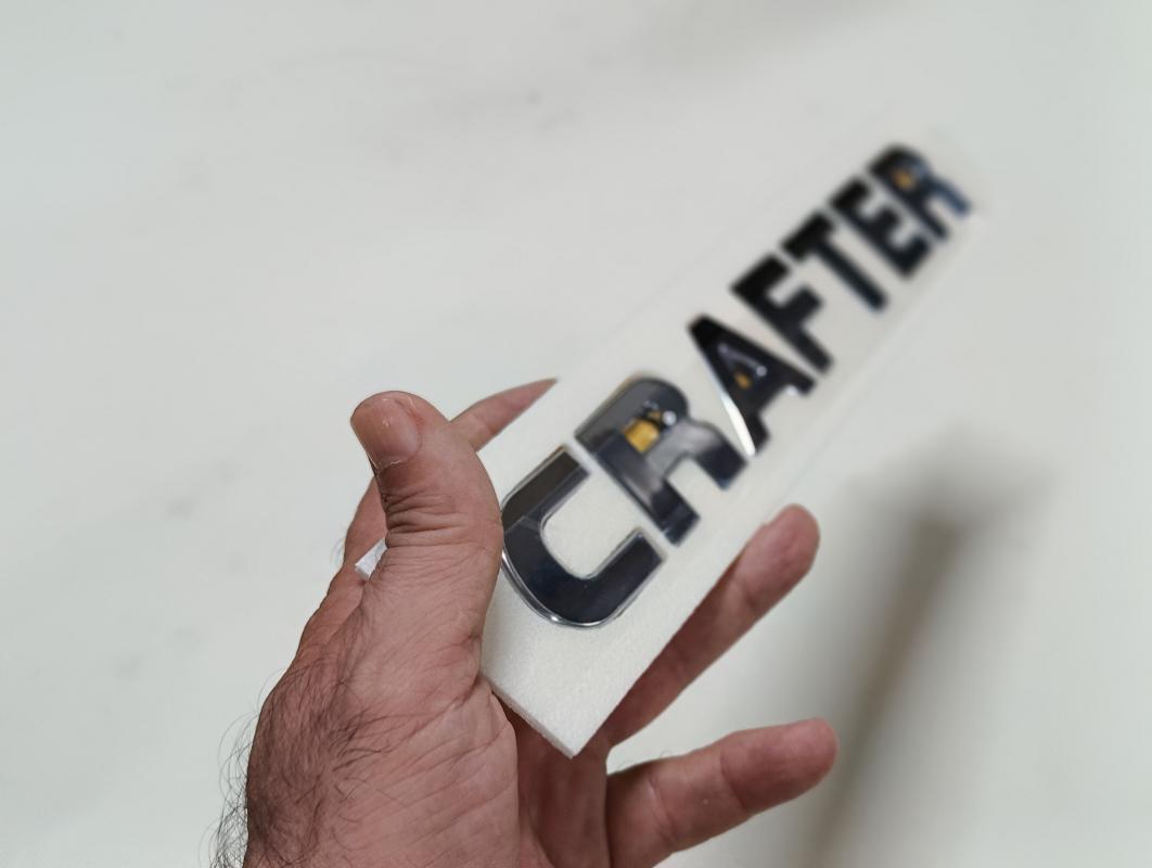 Crafter Krom Bagaj Yazısı 3M 3D ABS