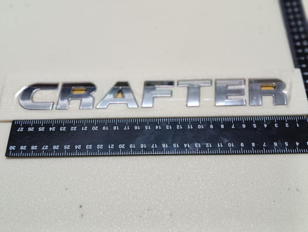 Crafter Krom Bagaj Yazısı 3M 3D ABS