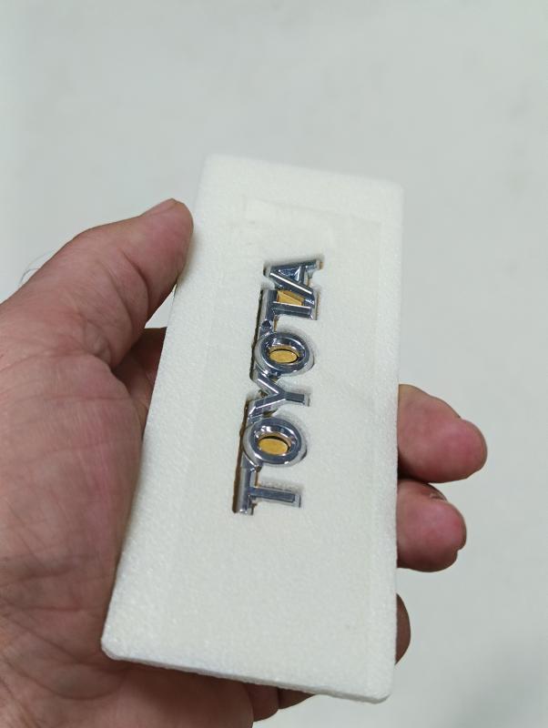 Toyota 100mm Krom Bagaj Yazısı 3M 3D ABS
