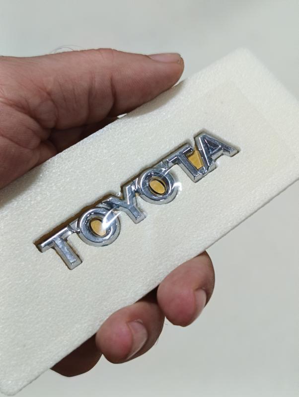 Toyota 100mm Krom Bagaj Yazısı 3M 3D ABS