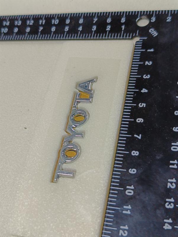 Toyota 100mm Krom Bagaj Yazısı 3M 3D ABS