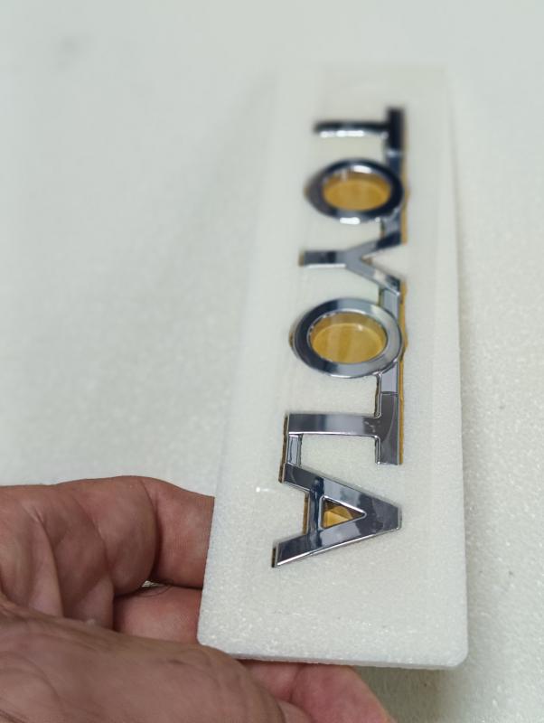 Toyota Büyük Boy Krom Bagaj Yazısı 3M 3D ABS