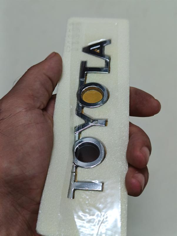 Toyota 115mm Krom Bagaj Yazısı 3M 3D ABS