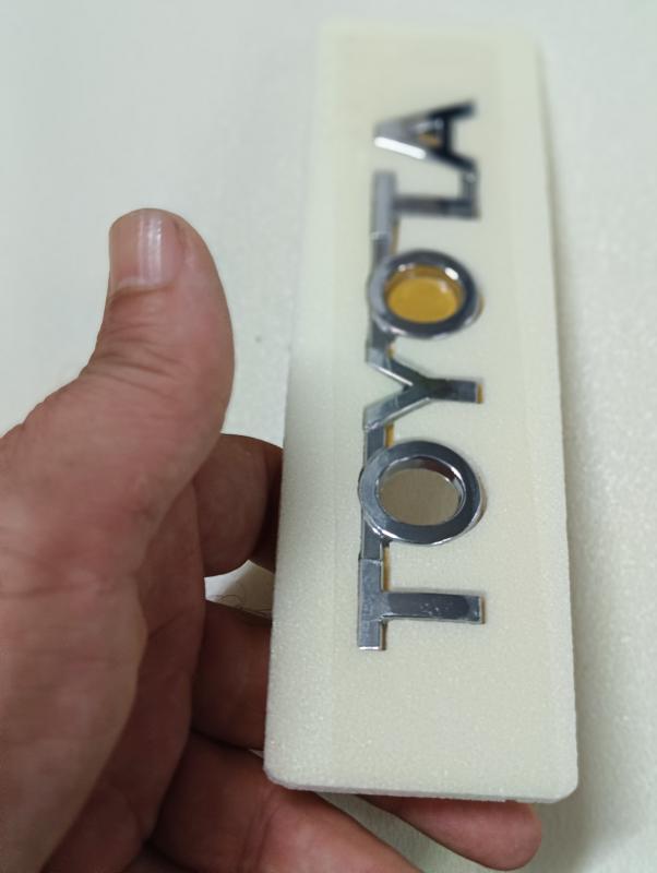 Toyota 115mm Krom Bagaj Yazısı 3M 3D ABS