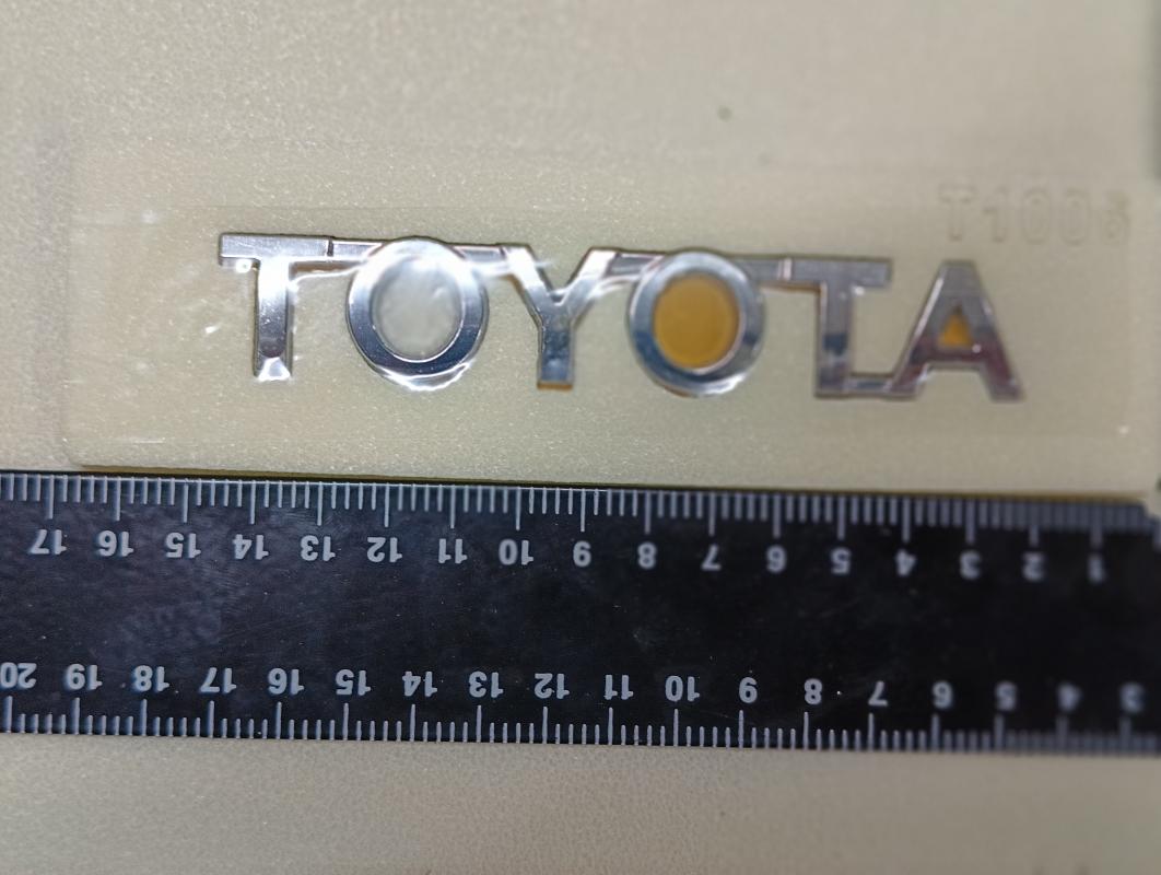 Toyota 115mm Krom Bagaj Yazısı 3M 3D ABS