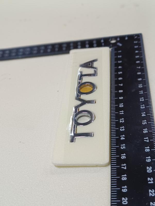 Toyota 115mm Krom Bagaj Yazısı 3M 3D ABS