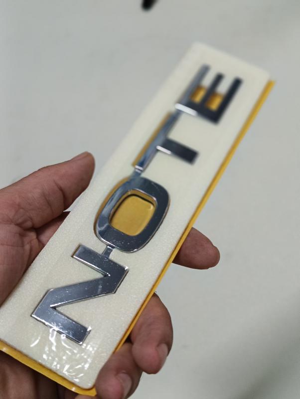 Note Krom Bagaj Yazısı 3M 3D ABS