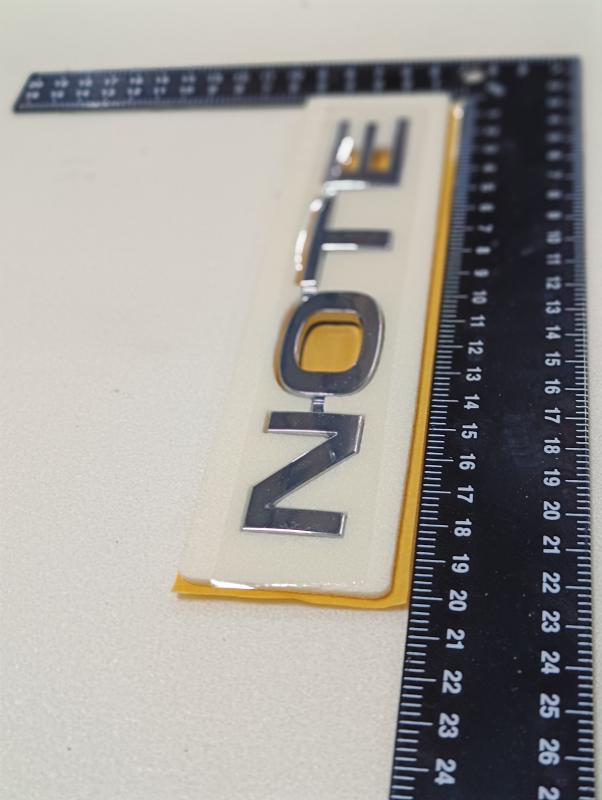 Note Krom Bagaj Yazısı 3M 3D ABS