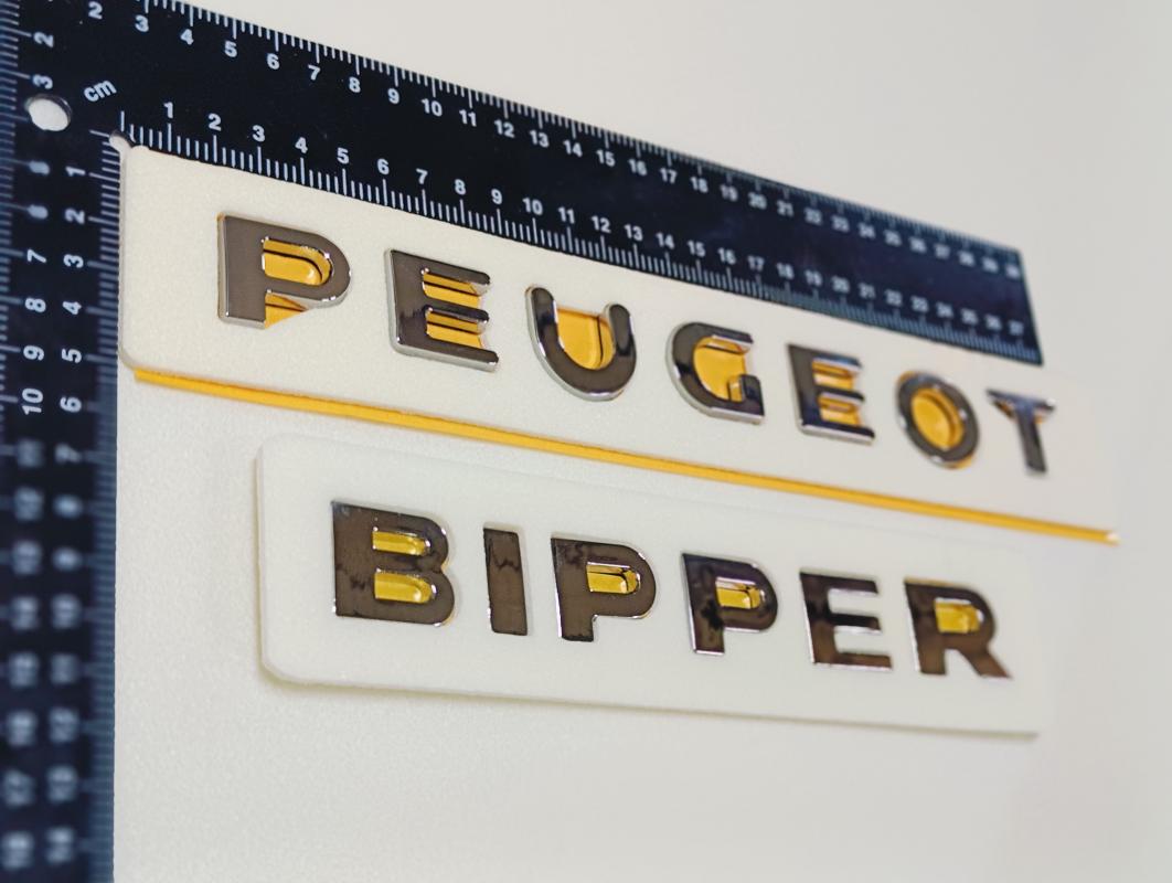 Peugeot ve Bipper Krom Bagaj Yazısı Seti 2’li 3M 3D ABS