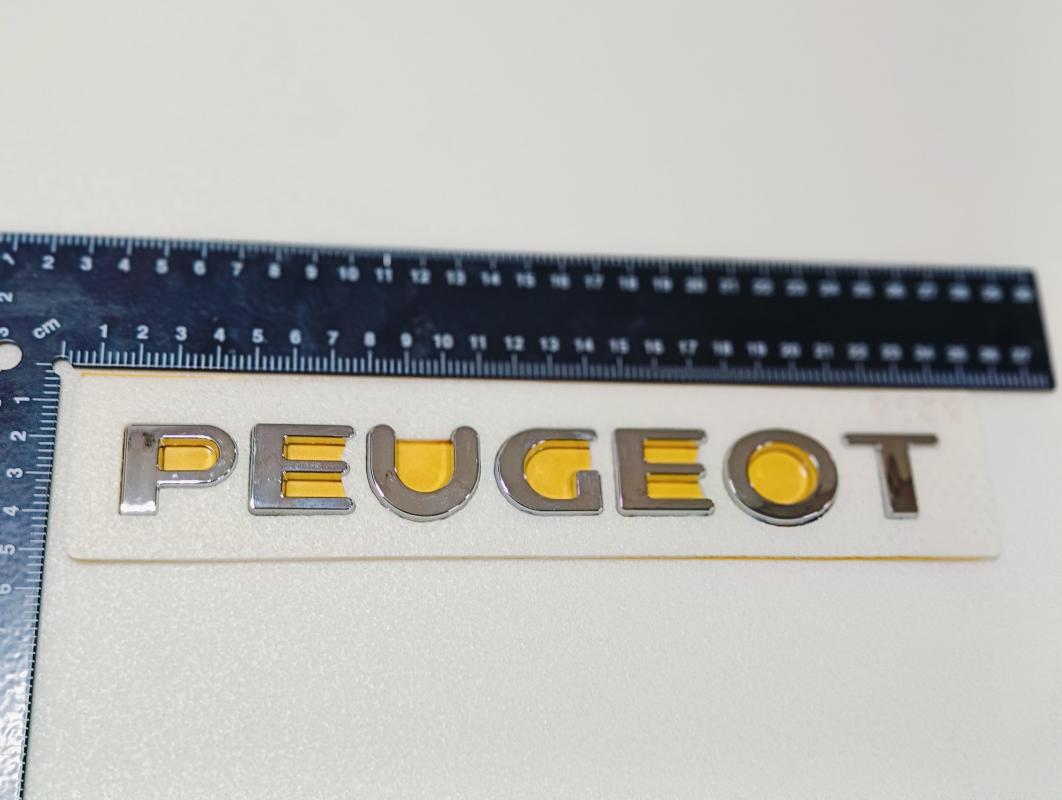307 Uyumlu Peugeot Bagaj Yazısı 3M 3D ABS