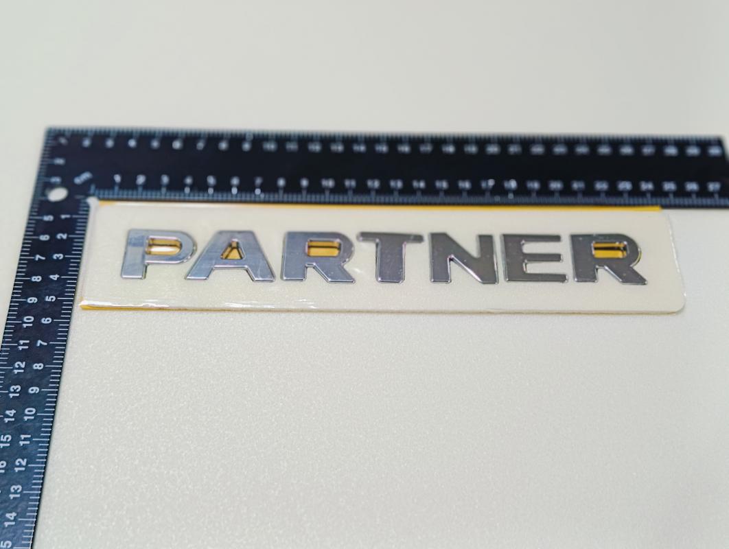 Partner Eski Model Krom Bagaj Yazısı 3M 3D ABS