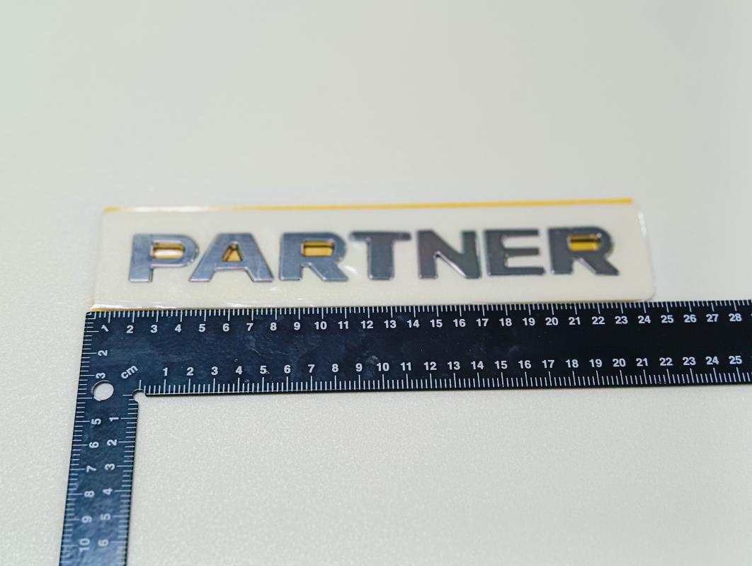 Partner Eski Model Krom Bagaj Yazısı 3M 3D ABS