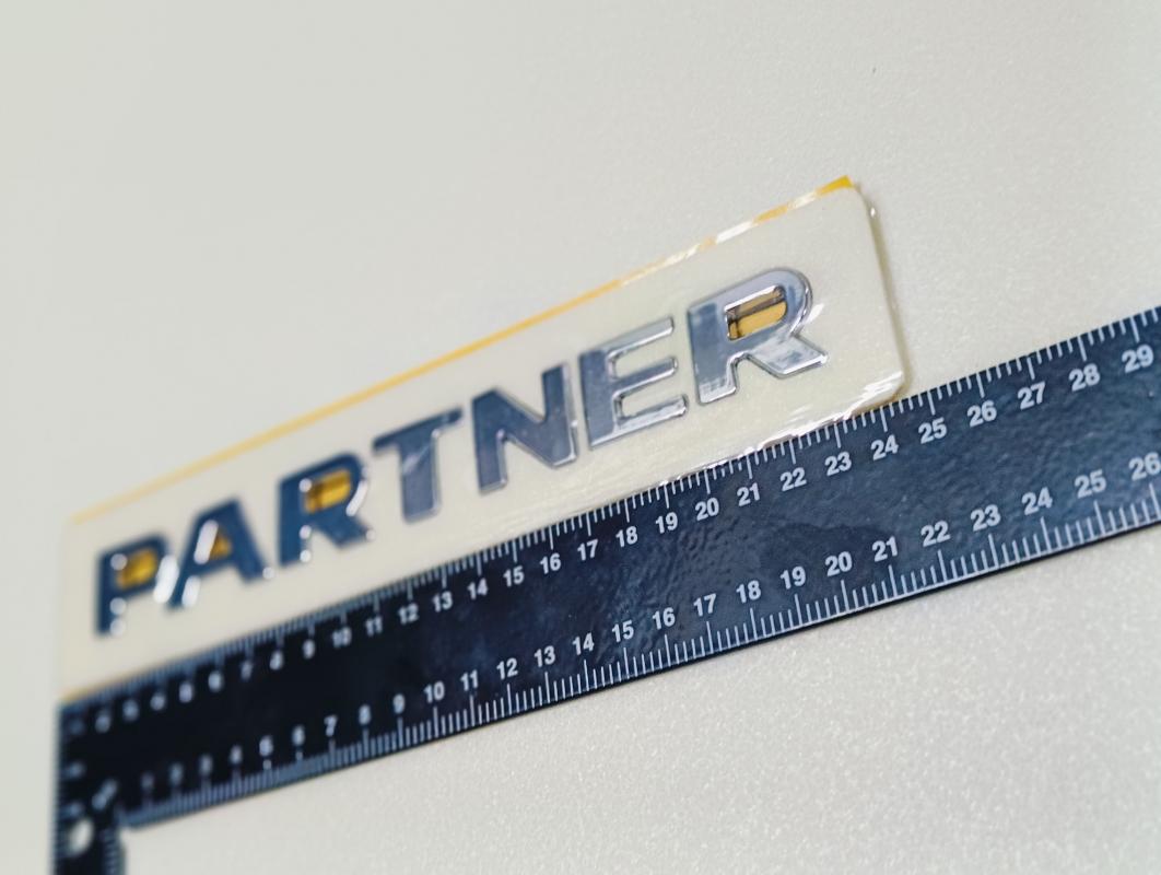 Partner Eski Model Krom Bagaj Yazısı 3M 3D ABS