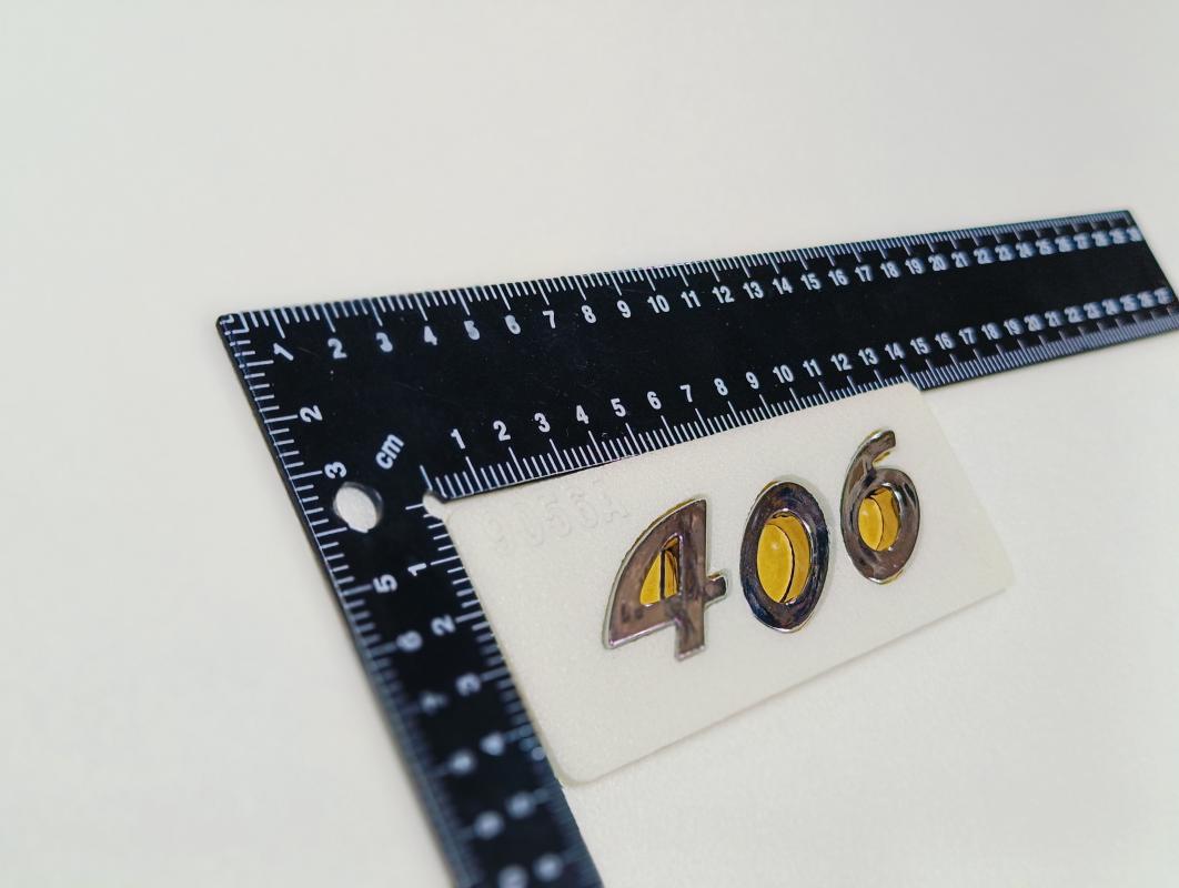 406 Krom Bagaj Yazısı 3M 3D ABS