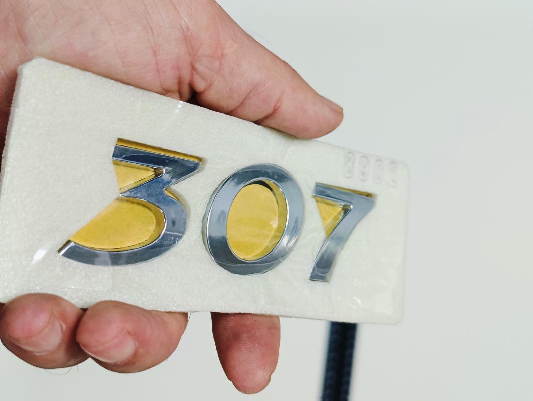 307 Krom Bagaj Yazısı 3M 3D ABS