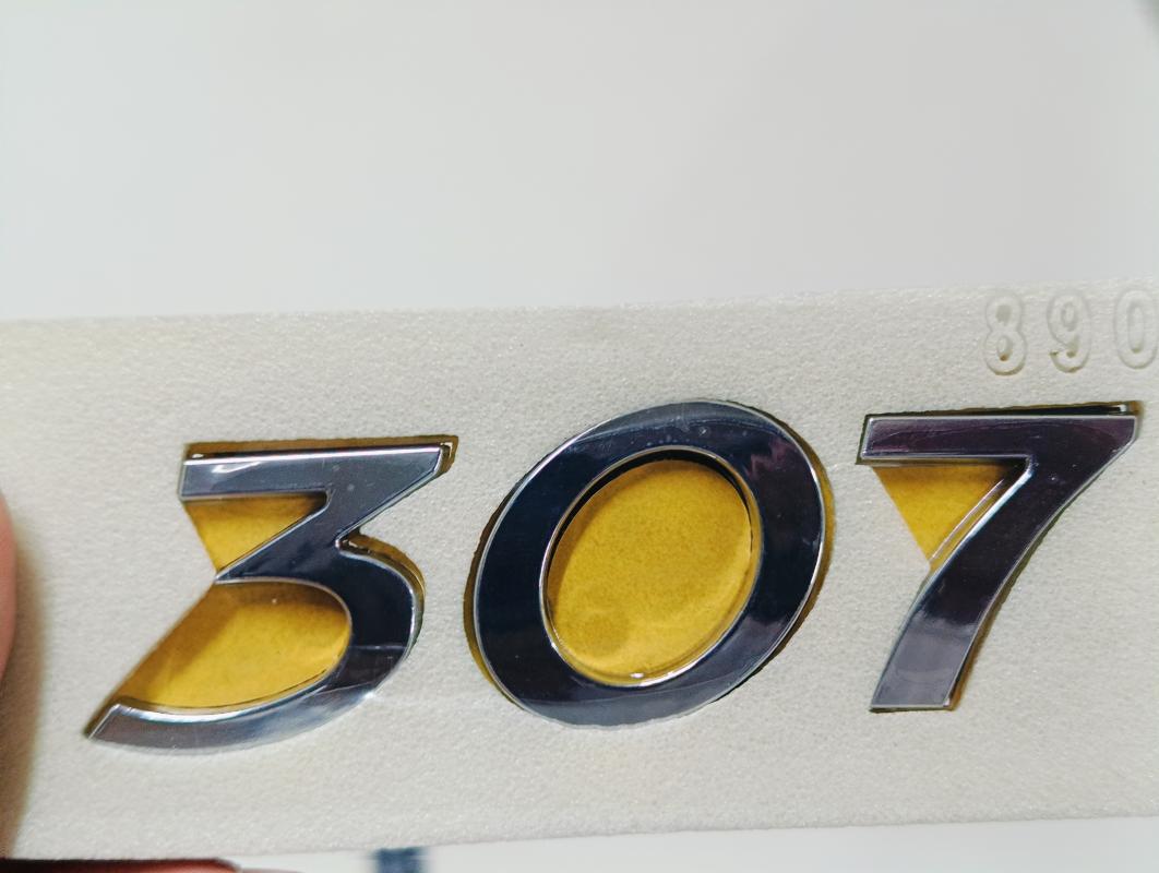 307 Krom Bagaj Yazısı 3M 3D ABS