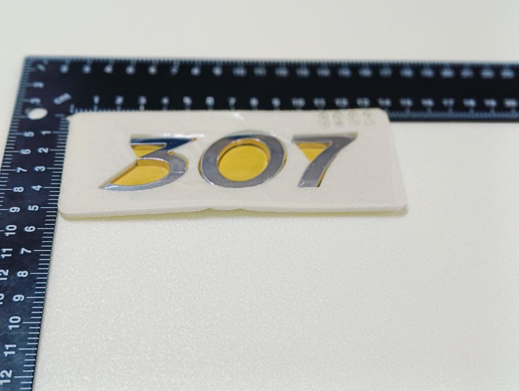 307 Krom Bagaj Yazısı 3M 3D ABS