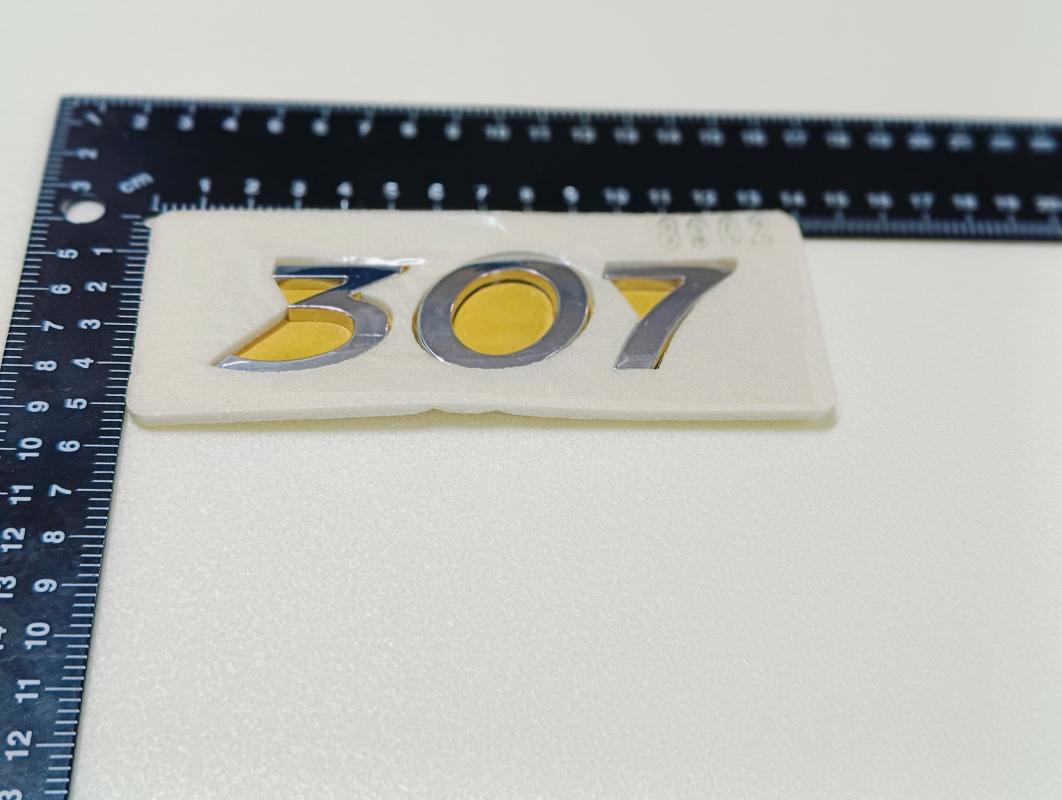 307 Krom Bagaj Yazısı 3M 3D ABS