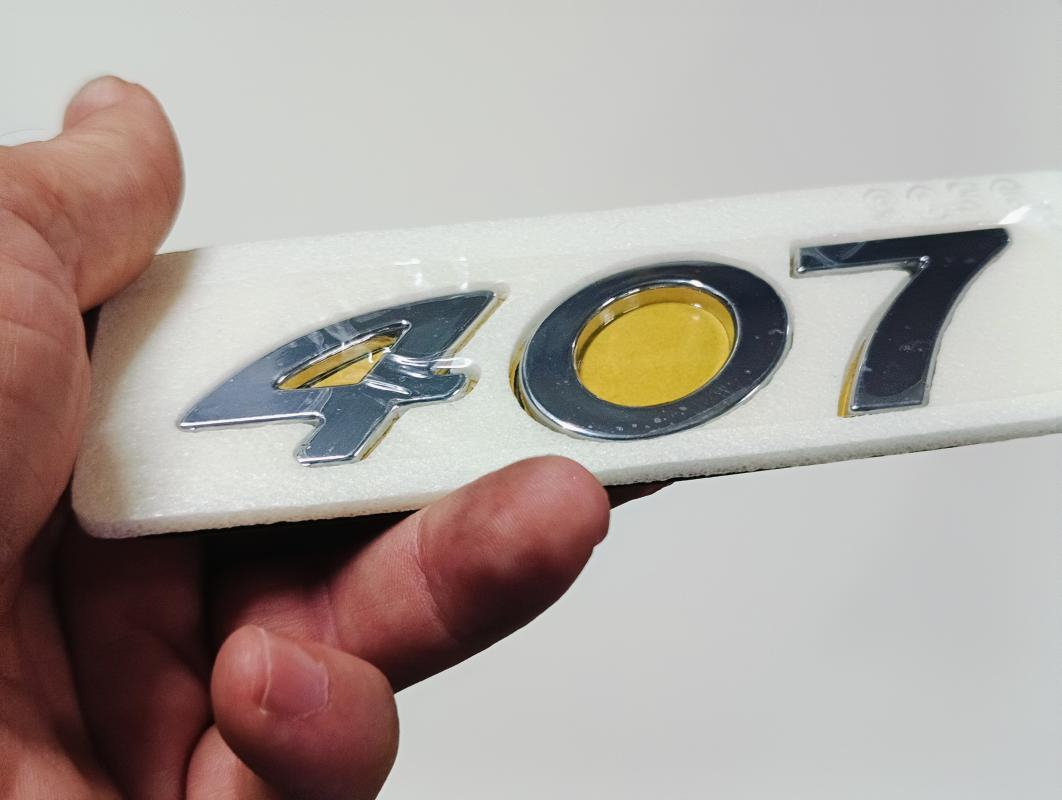 407 Krom Bagaj Yazısı 3M 3D ABS