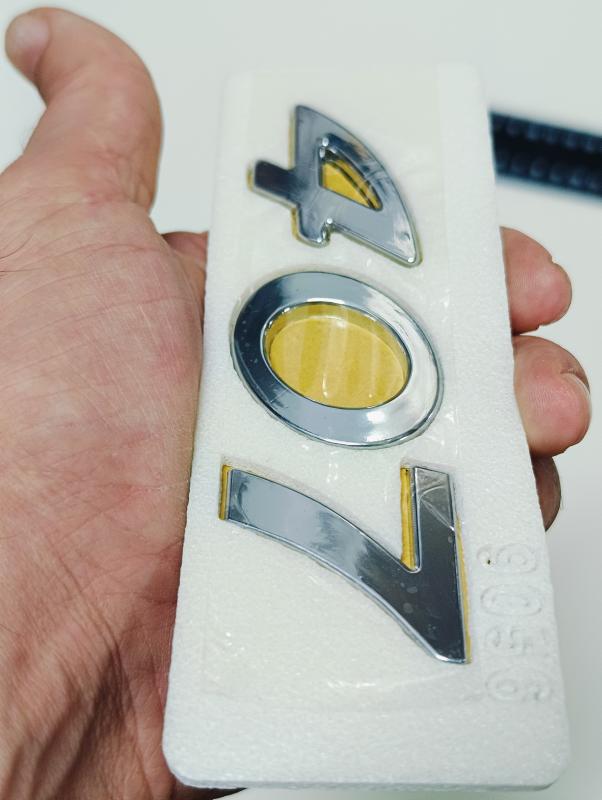 407 Krom Bagaj Yazısı 3M 3D ABS