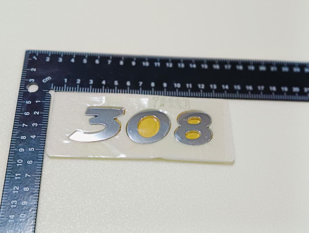 308 Krom Bagaj Yazısı 3M 3D ABS