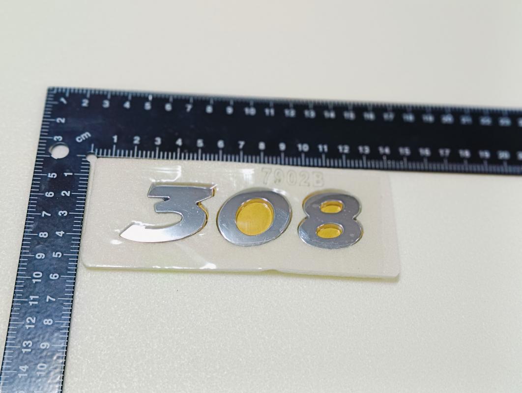 308 Krom Bagaj Yazısı 3M 3D ABS
