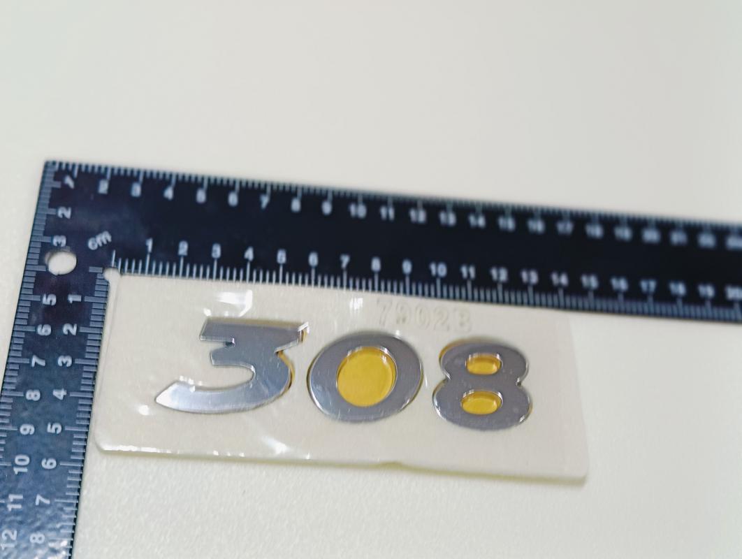 308 Krom Bagaj Yazısı 3M 3D ABS