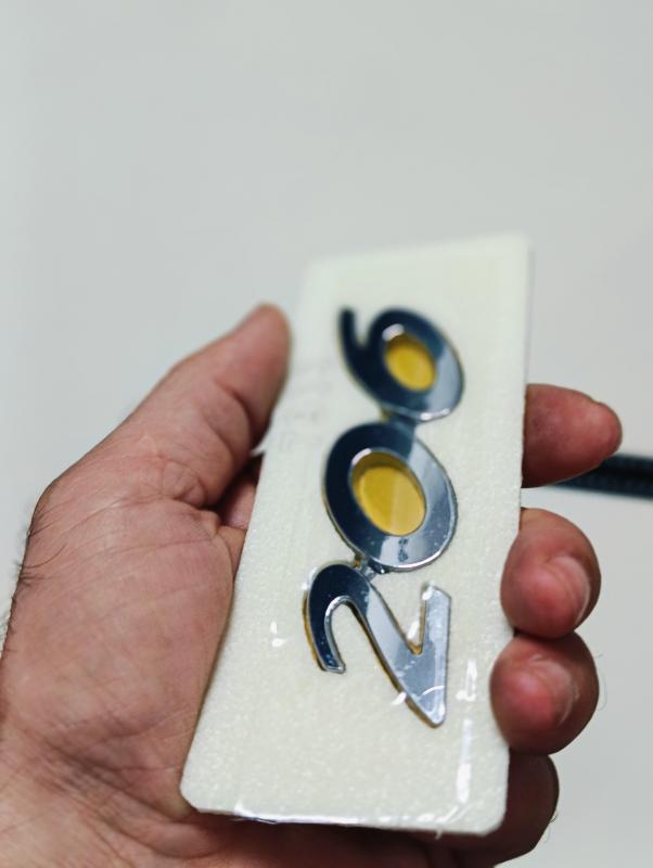 206 Krom Bagaj Yazısı 3M 3D ABS
