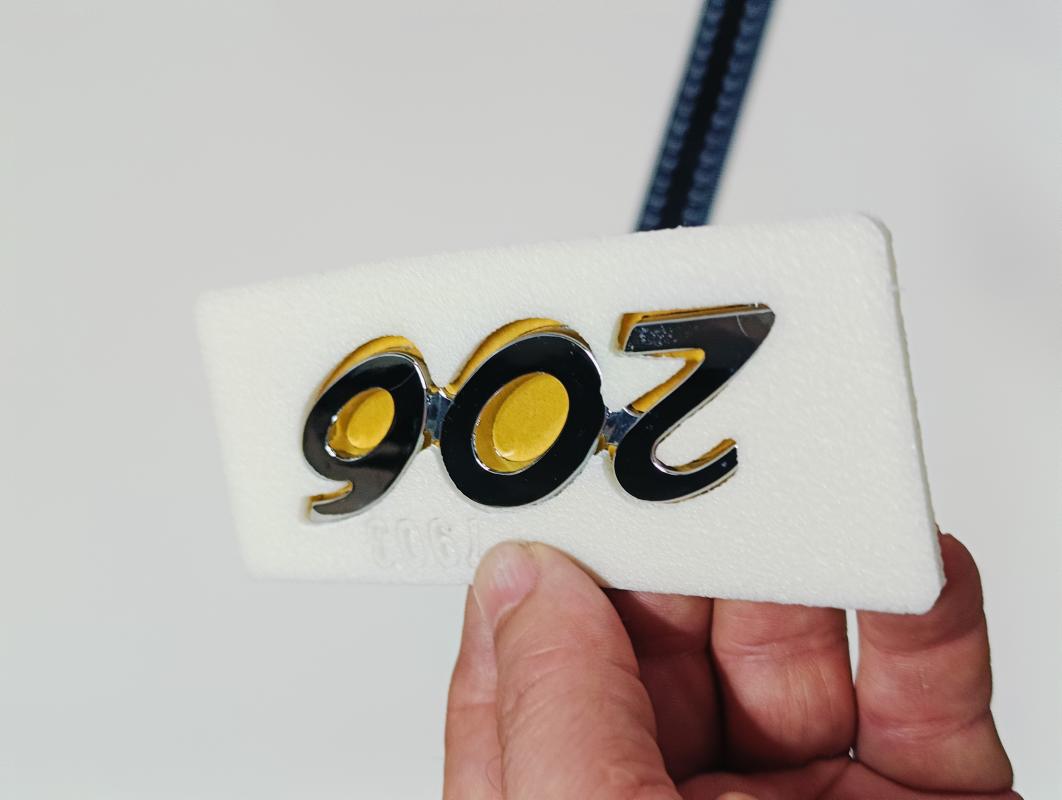 206 Krom Bagaj Yazısı 3M 3D ABS