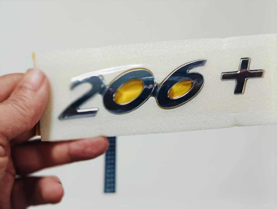 206+ Krom Bagaj Yazısı 3M 3D ABS