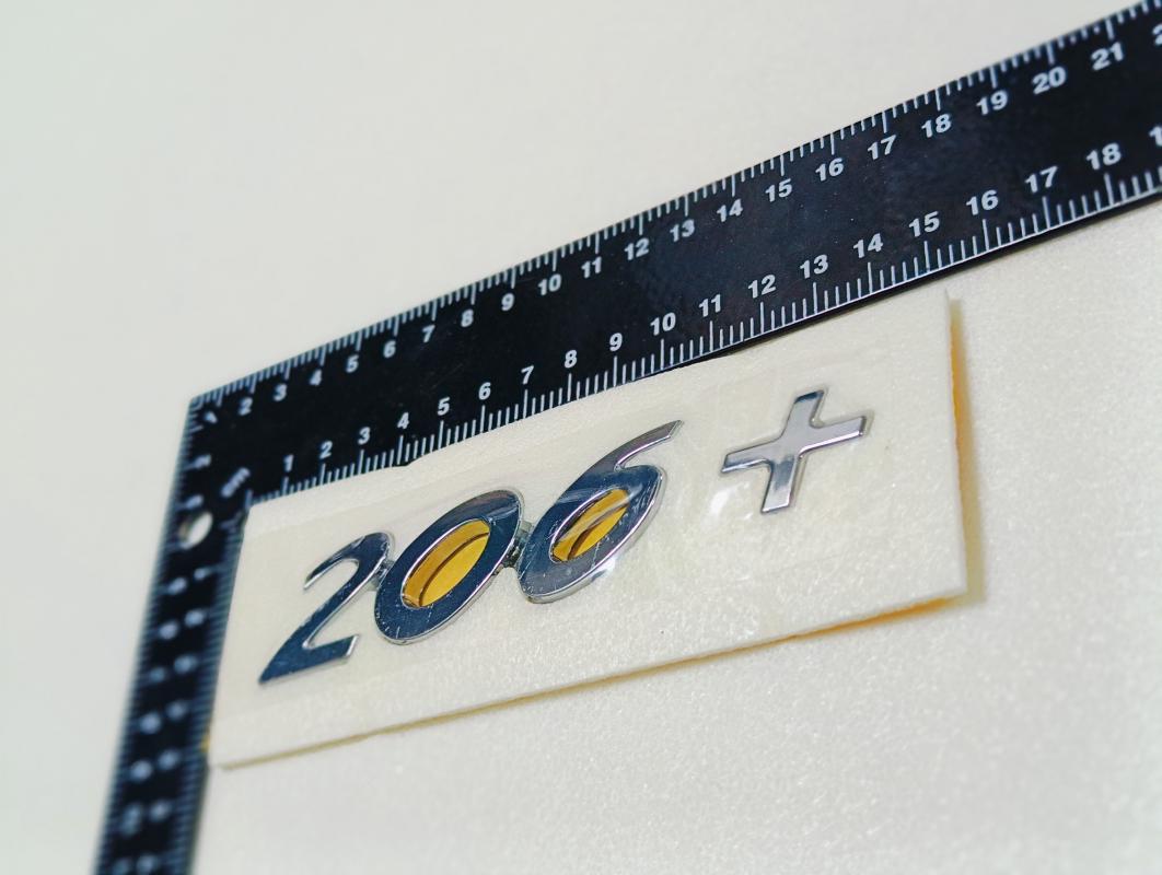 206+ Krom Bagaj Yazısı 3M 3D ABS