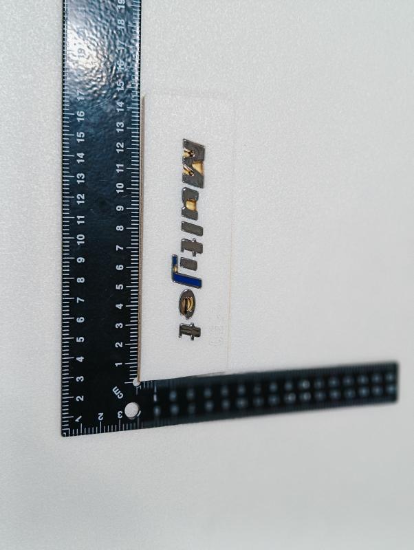 Multijet Krom Bagaj Yazısı ’’J Mavi’’ 106x13mm 3M 3D ABS