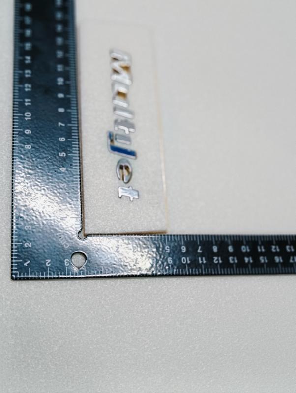 Multijet Krom Bagaj Yazısı ’’J Mavi’’ 106x13mm 3M 3D ABS