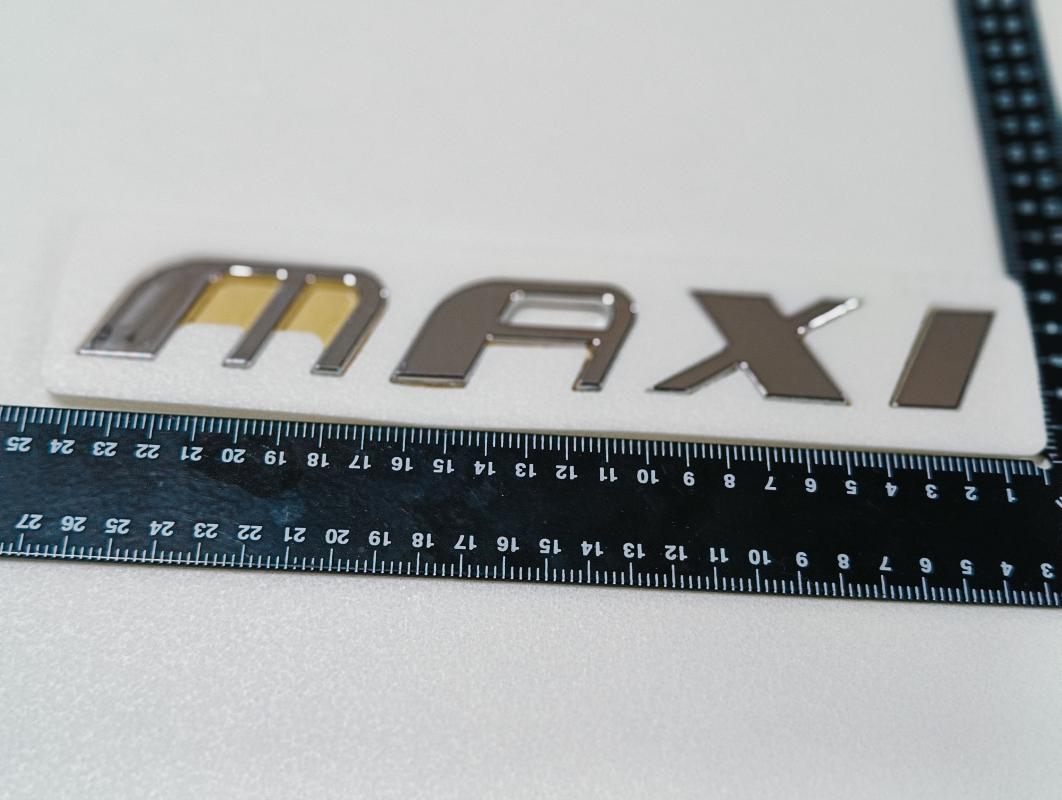 Maxi Büyük Boy Krom Bagaj Yazısı Scudo,Doblo,Doblo Combi,Ducato,Ulysee Uyumlu 3M 3D ABS