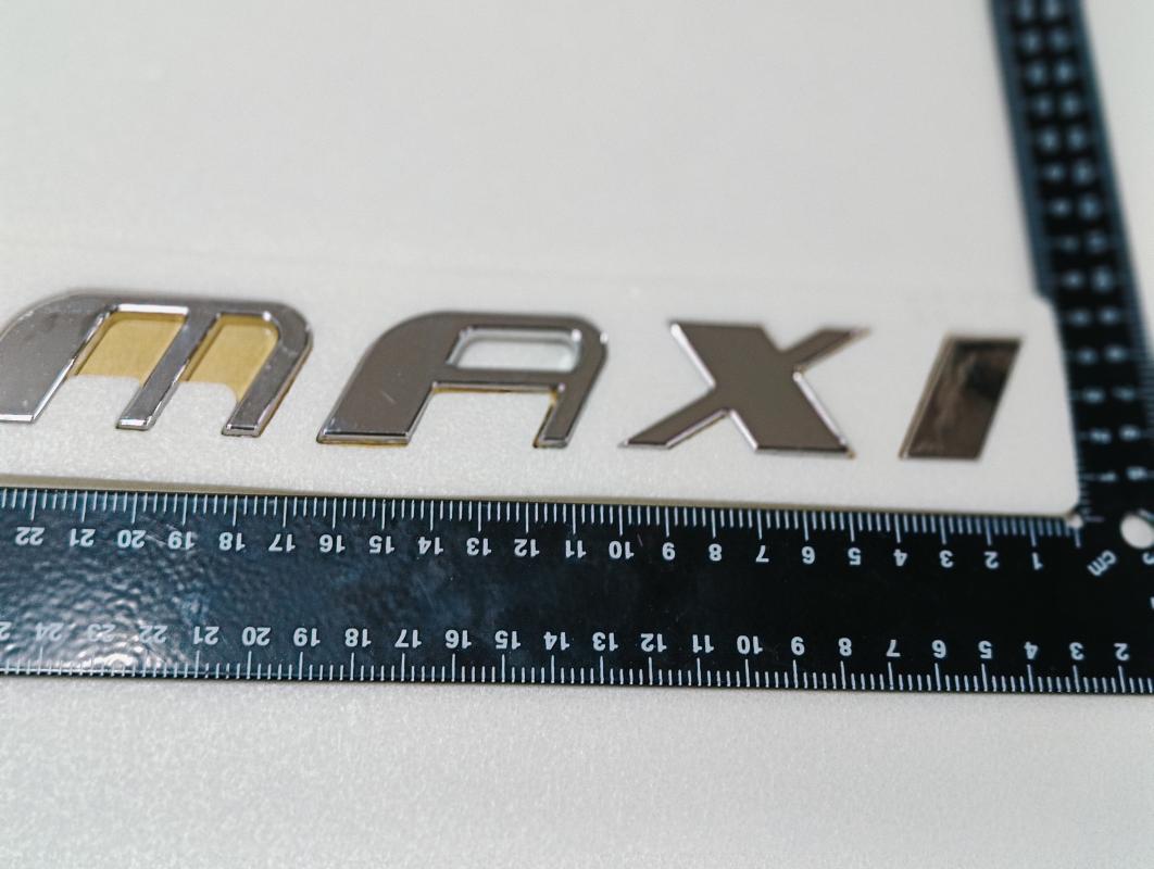 Maxi Büyük Boy Krom Bagaj Yazısı Scudo,Doblo,Doblo Combi,Ducato,Ulysee Uyumlu 3M 3D ABS