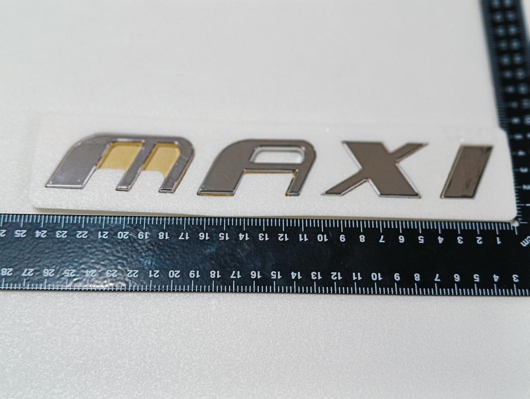 Maxi Büyük Boy Krom Bagaj Yazısı Scudo,Doblo,Doblo Combi,Ducato,Ulysee Uyumlu 3M 3D ABS