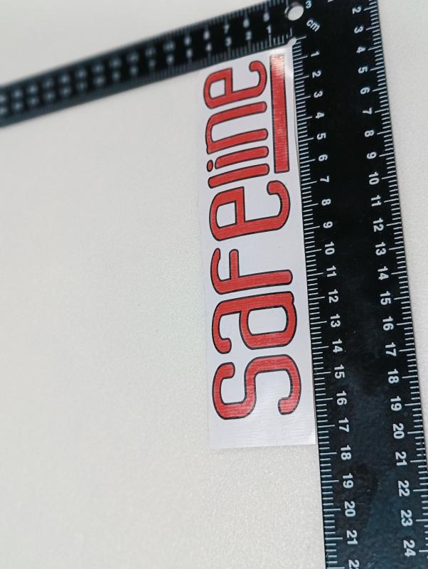 Safeline Sticker Bagaj Yazısı Kırmızı Doblo ve Fiorino Uyumlu 3M 3D ABS