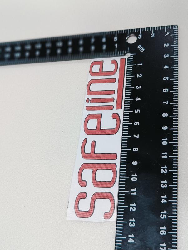 Safeline Sticker Bagaj Yazısı Kırmızı Doblo ve Fiorino Uyumlu 3M 3D ABS