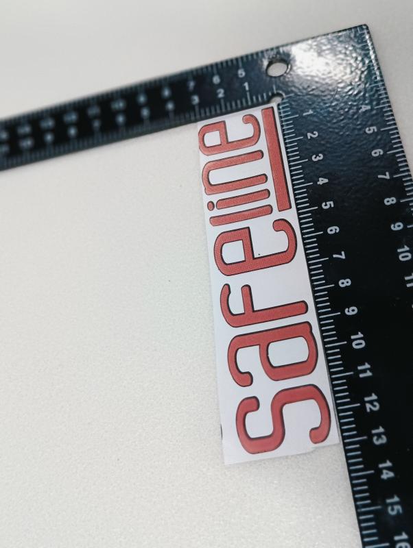 Safeline Sticker Bagaj Yazısı Kırmızı Doblo ve Fiorino Uyumlu 3M 3D ABS