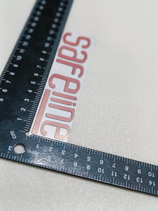 Safeline Sticker Bagaj Yazısı Kırmızı Doblo ve Fiorino Uyumlu 3M 3D ABS