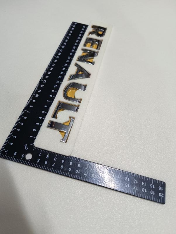 Renault Büyük Boy Krom Bagaj Yazısı 267x30mm Trafic-Master Uyumlu 3M 3D ABS
