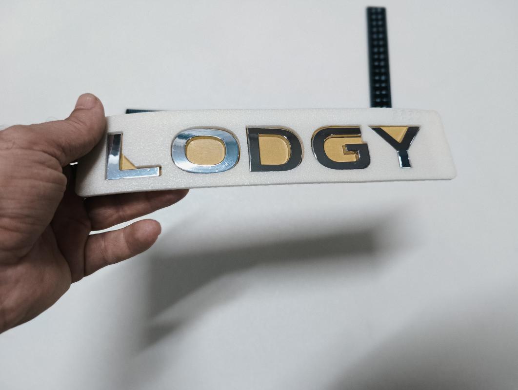 Lodgy Krom Bagaj Yazısı 3M 3D ABS