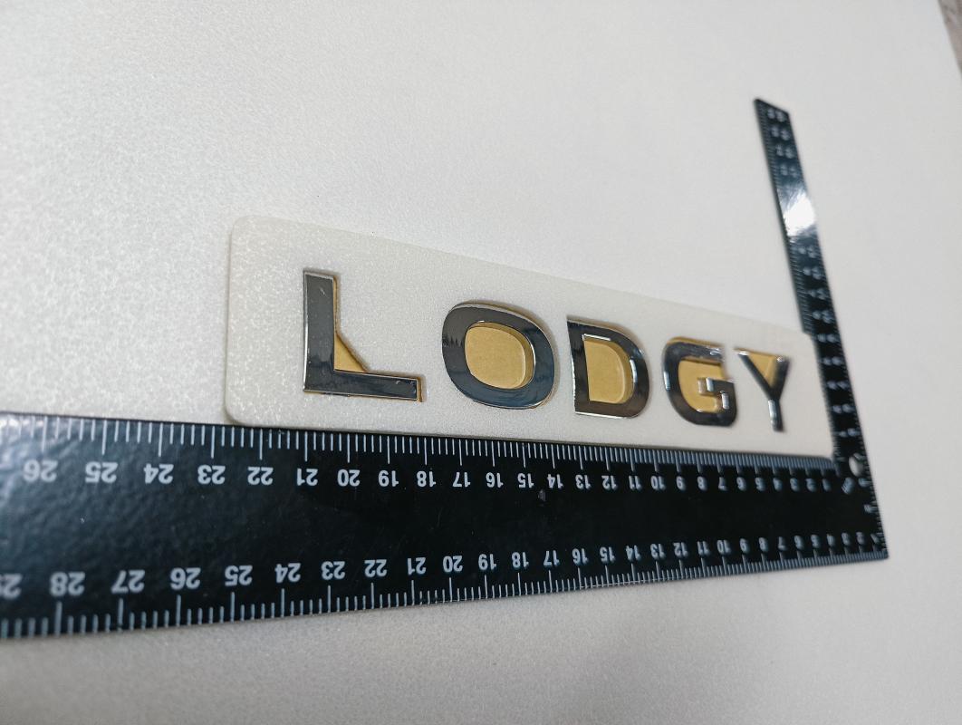 Lodgy Krom Bagaj Yazısı 3M 3D ABS