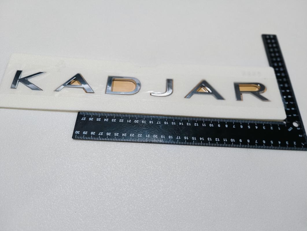 Kadjar Krom Bagaj Yazısı 3M 3D ABS